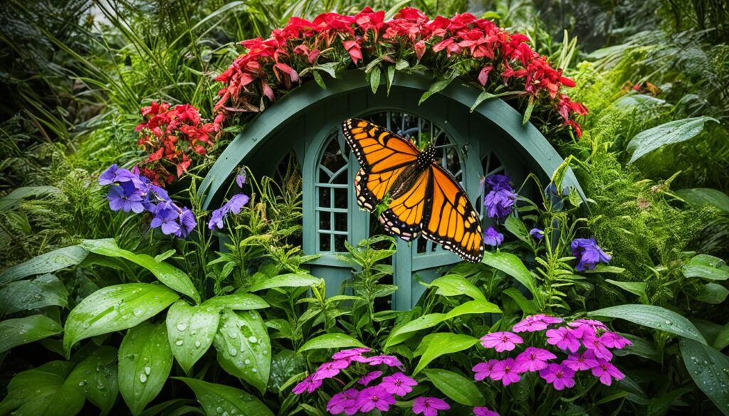 Shelter for Butterflies in the Garden